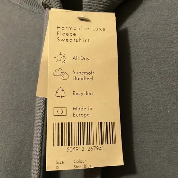 NWT Sweaty Betty Harmonise Luxe Sweatshirt, XL - Picture 5 of 12